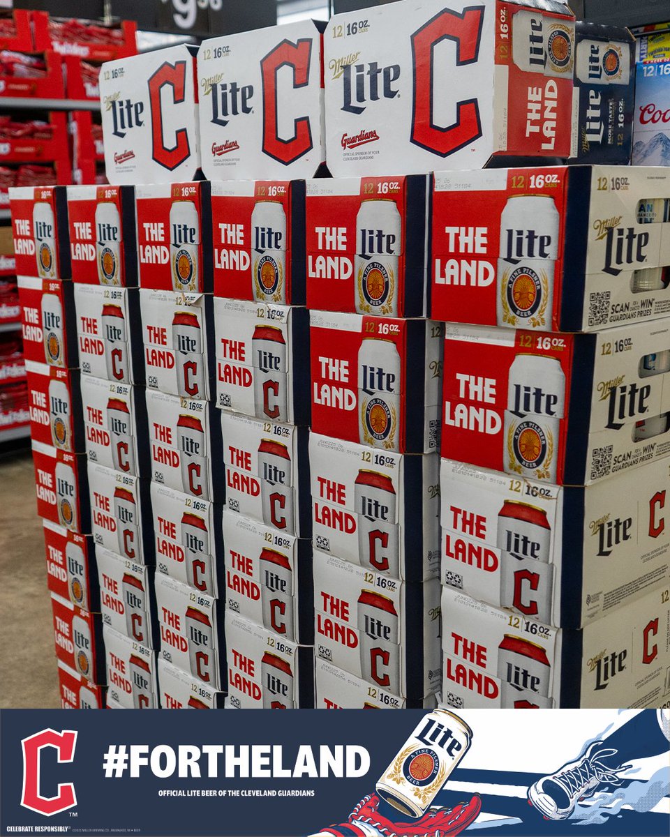 The final innings are here! ⚾🍺 Make sure you’ve got the <a href="/MillerLite/">Miller Lite</a> x Guardians pack in hand before the season comes to a close. It’s the perfect way to toast Cleveland baseball one more time this year. 🙌 

Drink responsibly; must be 21 years or older.