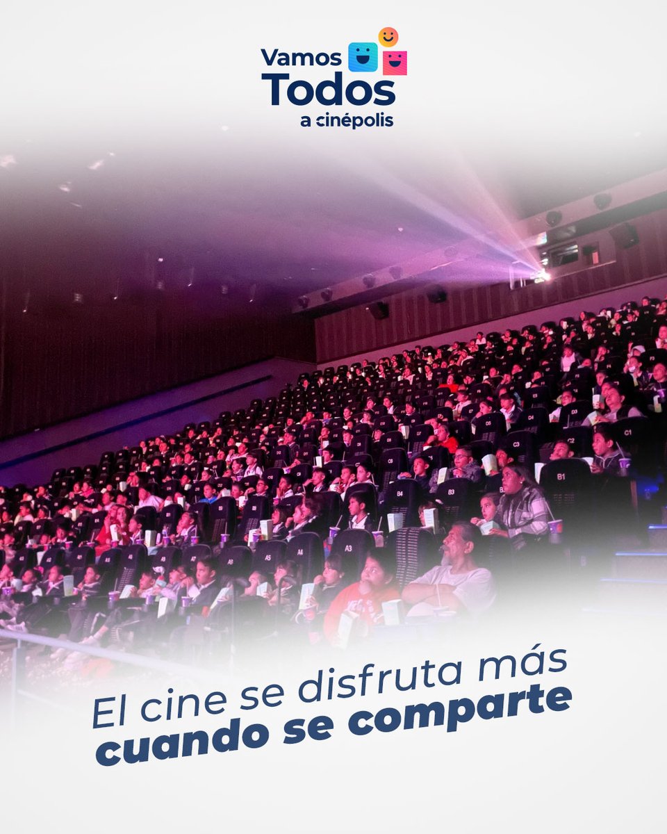 El entretenimiento con causa no deja de crecer. ¡Gracias por ser parte de este camino! Todo es mejor cuando #VamosTodosACinépolis. ✨
