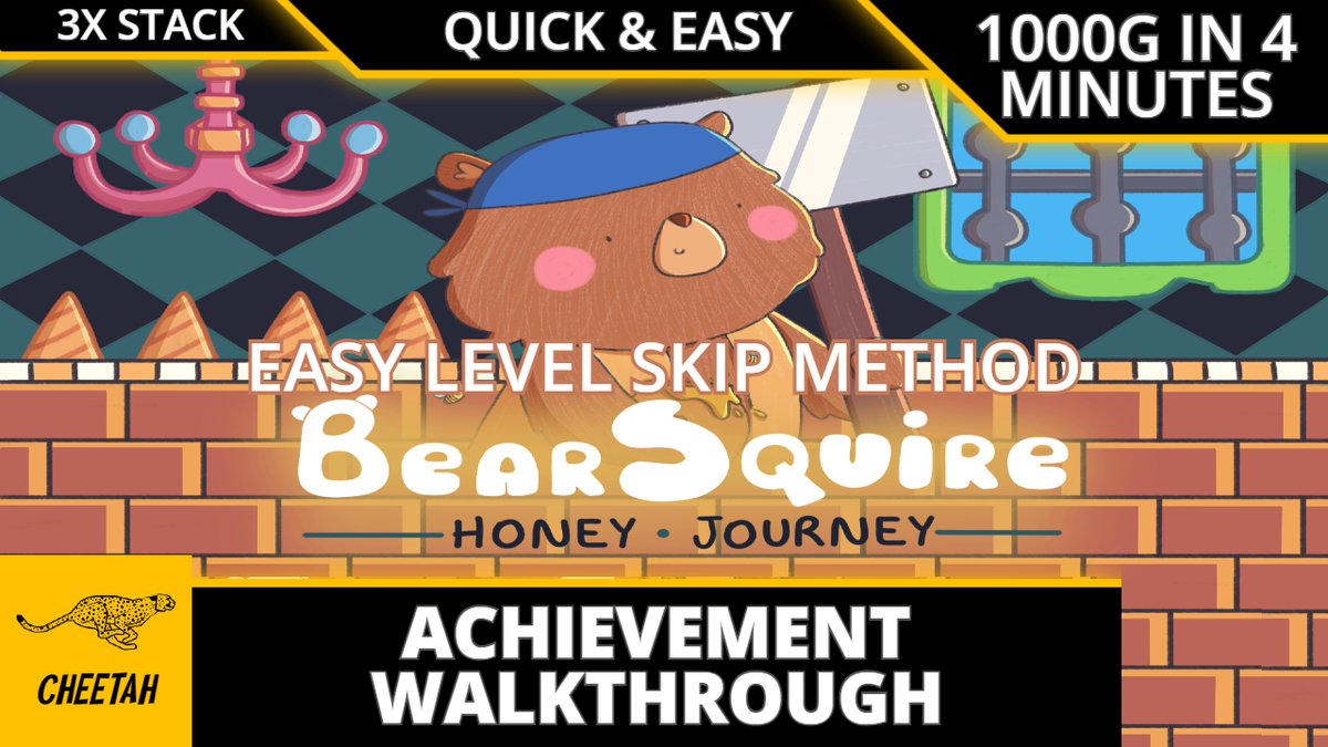 🚨 New Upload 🚨

Bear Squire Honey Journey - Easy Level Skip Achievement Walkthrough (1000G IN 4 MINUTES) 3X STACK!

Check it out here ⬇️
youtu.be/ynmewSfr-R0
