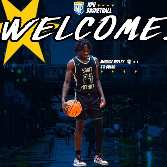 Maurice Neeley (@mauriceneeley_) on Twitter photo After a great visit with Coach McGhee, Coach Jacobs and Coach Boyd, I am blessed to receive an offer from North Park University
<a href="/CoachAJacobs/">Aaron Jacobs</a> <a href="/EdwindMcGhee/">Edwind McGhee</a> <a href="/stpatrickhoops/">Saint Patrick Hoops</a> After a great visit with Coach McGhee, Coach Jacobs and Coach Boyd, I am blessed to receive an offer from North Park University
<a href="/CoachAJacobs/">Aaron Jacobs</a> <a href="/EdwindMcGhee/">Edwind McGhee</a> <a href="/stpatrickhoops/">Saint Patrick Hoops</a>