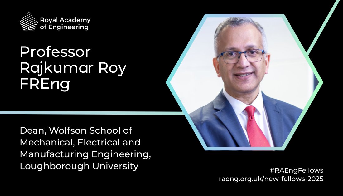 rajkumar_roy's tweet image. Honored to be elected a Fellow of the Royal Academy of Engineering (FREng). Excited to contribute to advancing through-life engineering with the Academy and Loughborough University. I am also passionate about co-creating economic and social values from engineering. #raengfellows