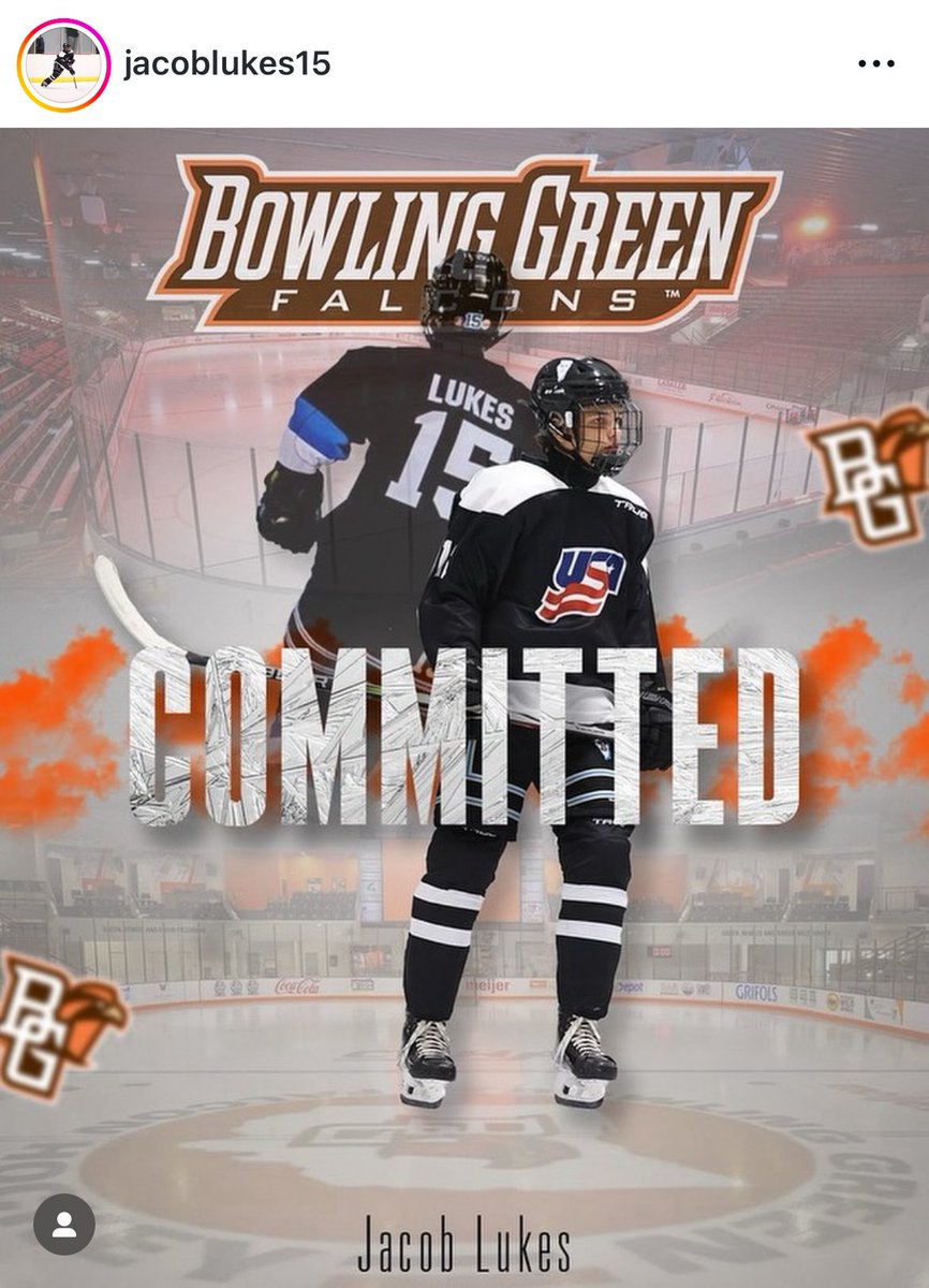 Puck Preps (@puckpreps) on Twitter photo 🚨 BREAKING 🚨 
Bowling Green has received a commitment from 3 ⭐️ recruit Jacob Lukes. The forward out of Illinois is playing for Team Illinois 16U this season and has 32 points in 18 games so far this season. Lukes represented Team Illinois at this summers National 16 camp. 🚨 BREAKING 🚨 
Bowling Green has received a commitment from 3 ⭐️ recruit Jacob Lukes. The forward out of Illinois is playing for Team Illinois 16U this season and has 32 points in 18 games so far this season. Lukes represented Team Illinois at this summers National 16 camp.