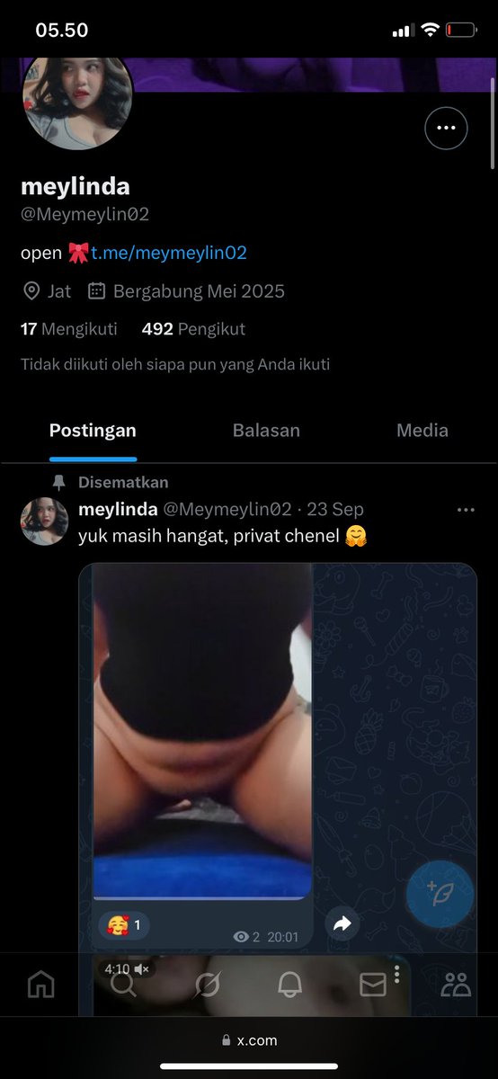 username (<a href="/Meymeylin02/">meylinda</a>) *cari ya krna ak diblok* pokonya dia faker yaa jgn ketipu, even pke foto ak isi chanelnya konten org lain. kasian bgt jujur
jgn ke gocek grgr foto ak doang ya tmn tmn makasi🤏🏼😘