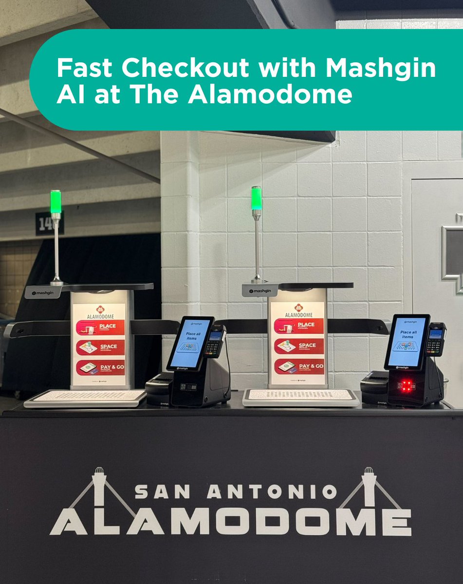 Big news from San Antonio! 🏟✨

#Mashgin is now live at the <a href="/Alamodome/">Alamodome</a>. Fans can skip the lines with AI checkout and enjoy more of every game, concert, and event.

Shoutout to our partners Legends Global for making this possible! 🙌

#AI #SportsTech #GameDay