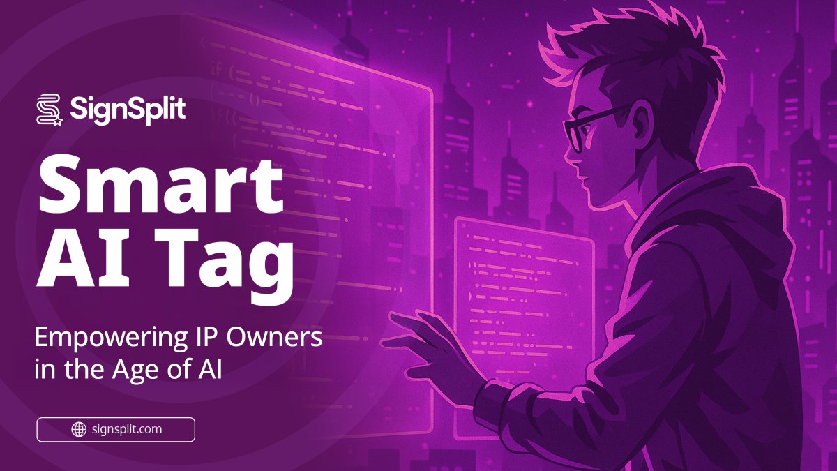 SignSplitIP's tweet image. SignSplit Announcement #1 at 4th Arab Conference on #IntellectualProperty (Sharjah, UAE)
In his keynote address at this prestigious conference, our co-founder @iamJimmyWIN announced SignSplit's "Smart AI Tag." #IP owners (who register assets on our #blockchain platform) can…