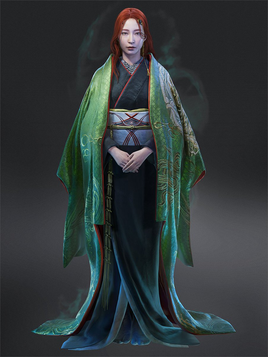 OnimushaGame's tweet image. 👤 Character: Oni Lady

A female Oni housed in Musashi&apos;s Oni Gauntlet.

While she usually supports Musashi from within the gauntlet, she can also appear before him when the need arises.