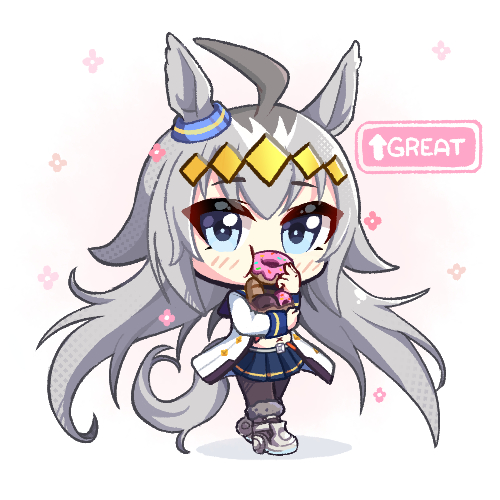 EtsuroArt's tweet image. Remember to cheer up your Oguri Cap, she deserves it🍩
#umamusume  #ウマ娘  #OguriCap