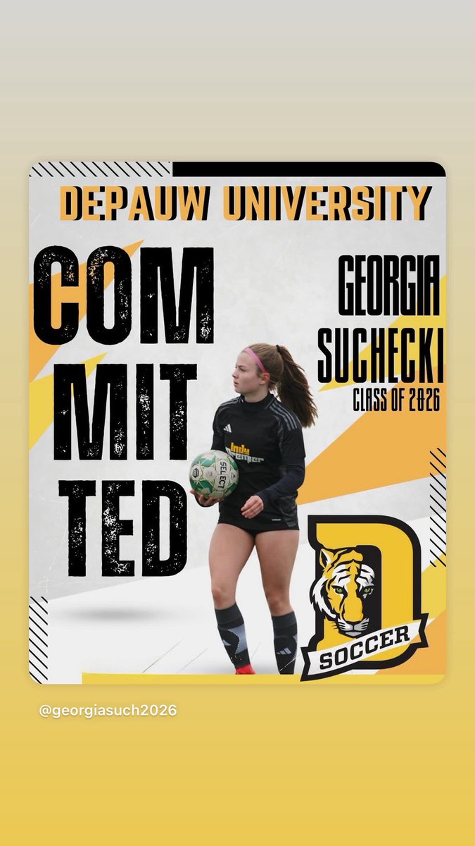 I am so excited to announce my commitment to continue my academic and athletic career at DePauw University!
I would like to give a huge thank you to my mom as well as the rest of family who supported me, my former and current club coaches, my high school coaches, and my teammates