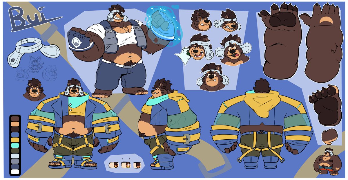 Here's my first-ever ref sheet I've made. It took me a while, but these are the results