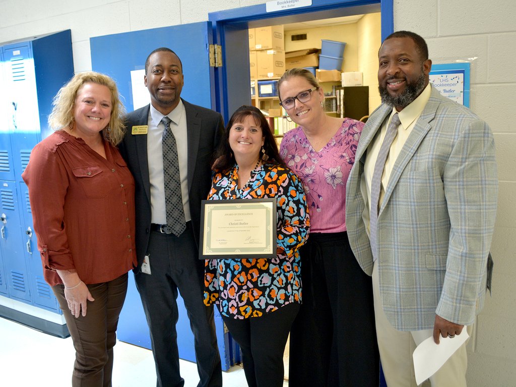 Chester_Schools's tweet photo. Congratulations to Ms. Christi Butler of Lewisville High School for being Support Staff of the Month for September 2025!  Your hard work and positive spirit make a lasting difference for the students and staff at LHS. Thank you for your continued service to our school community. https://t.co/qvp7M669qy