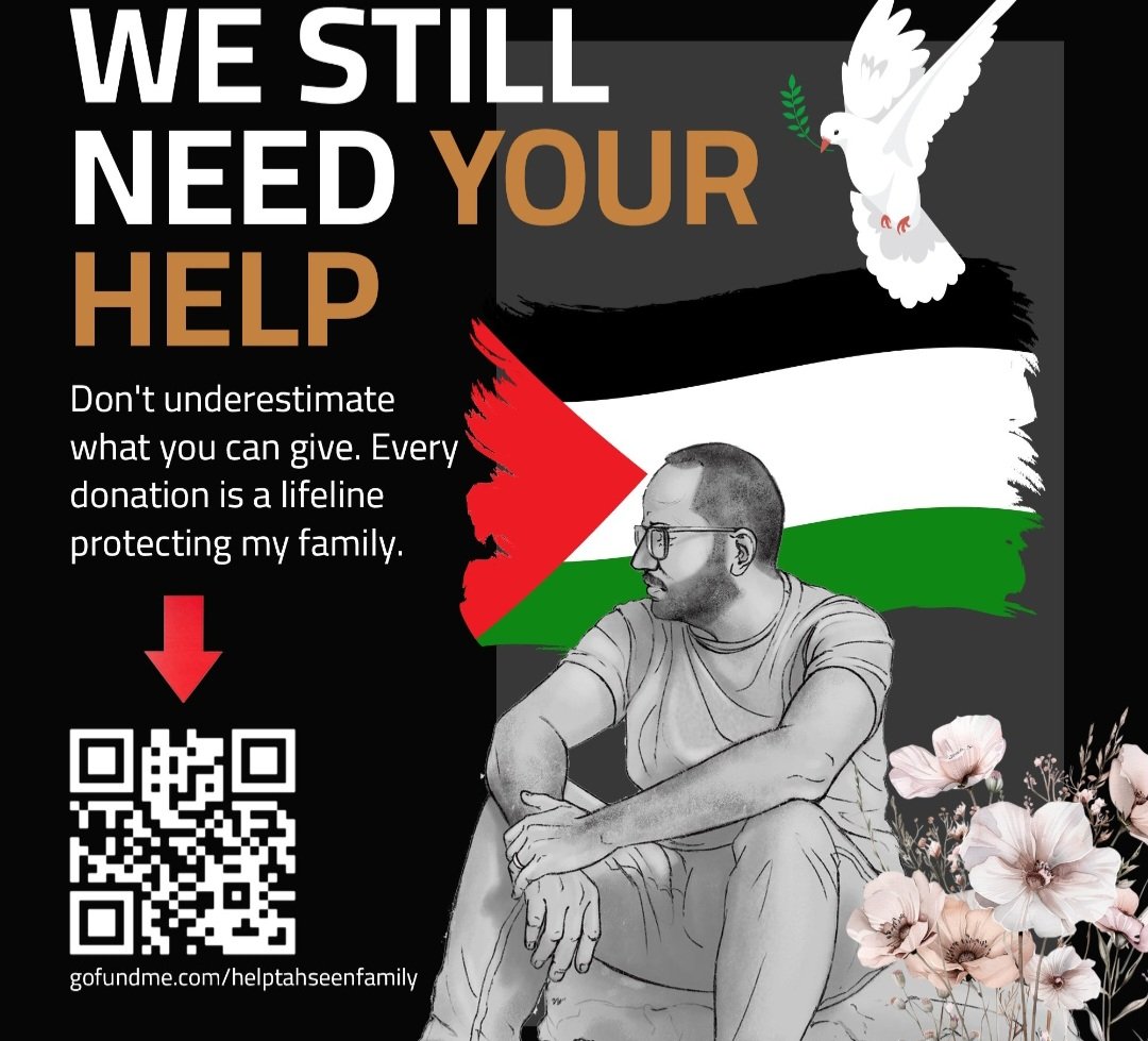Dear Tahseen's <a href="/bm_unknown/">Tahseen_From Gaza🇵🇸</a> family's survival fund URGENTLY needs to regain support to make their LIFELINE TRUE especially now during the most volatile times! Fight the painful stagnation with your material contribution now more than ever but always:
gofund.me/07b60dbe4
Help