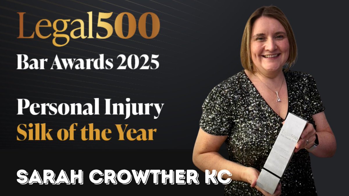 outertemple's tweet image. What a wonderful evening at the #Legal500BarAwards this evening. We were proud to be shortlisted for 12 awards and even prouder to watch Sarah Crowther KC pick up #PersonalInjury Silk of the Year 2025.

Thank you to our clients and colleagues for all your support.
@thelegal500