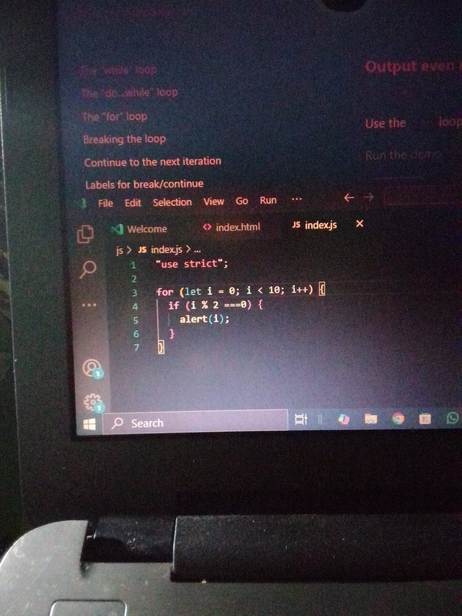 Day 6 of my JavaScript journey:
✅ Learned how to use loops
✅ Finally understood switch statements

Honestly, it’s the little wins that keep me going. 🚀

What are you learning this week? #LearnToCode #WebDev
#javascript