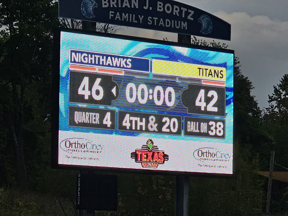 7th/8th grade football holds off the St. Bernard Titans to secure the win 46-42 in an exciting game. Great team effort and victory! NIGHTHAWK STRONG! <a href="/CCDS_Sports/">CCDS Athletics</a> <a href="/CCDSHirsch/">Coach Hirsch</a>