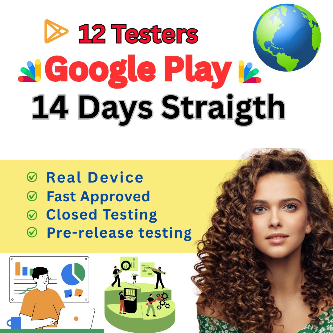 mst_repa's tweet image. Are you struggling to meet the 12 testers or 20 testers requirement for closed testing or publishing your app in the Google Play Console testing?
➡️ Visit Now: fiverr.com/s/Zmvpyek
#12testersGooglePlay
#12testers
#Wolverine
#Rihanna
#StateOfPlay
#Comey
#raindelayquestions