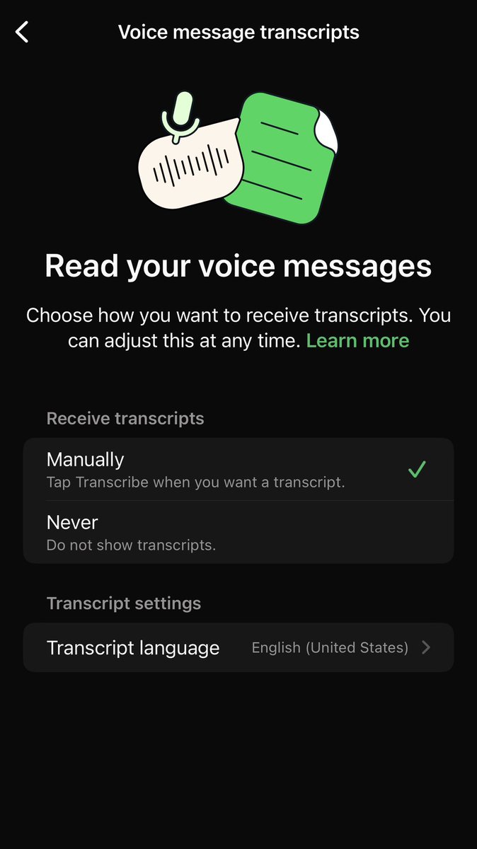 YourOptimalSVA's tweet photo. This #WhatappUpdate just dey sweet me .
I was literally minding my business and hubby goes you won’t be struggling anymore especially when the English is twisted 🤣 just transcribe the VN and I’m like okay.
Bring it one
Thank you @WhatsApp . https://t.co/xlxu892TZX