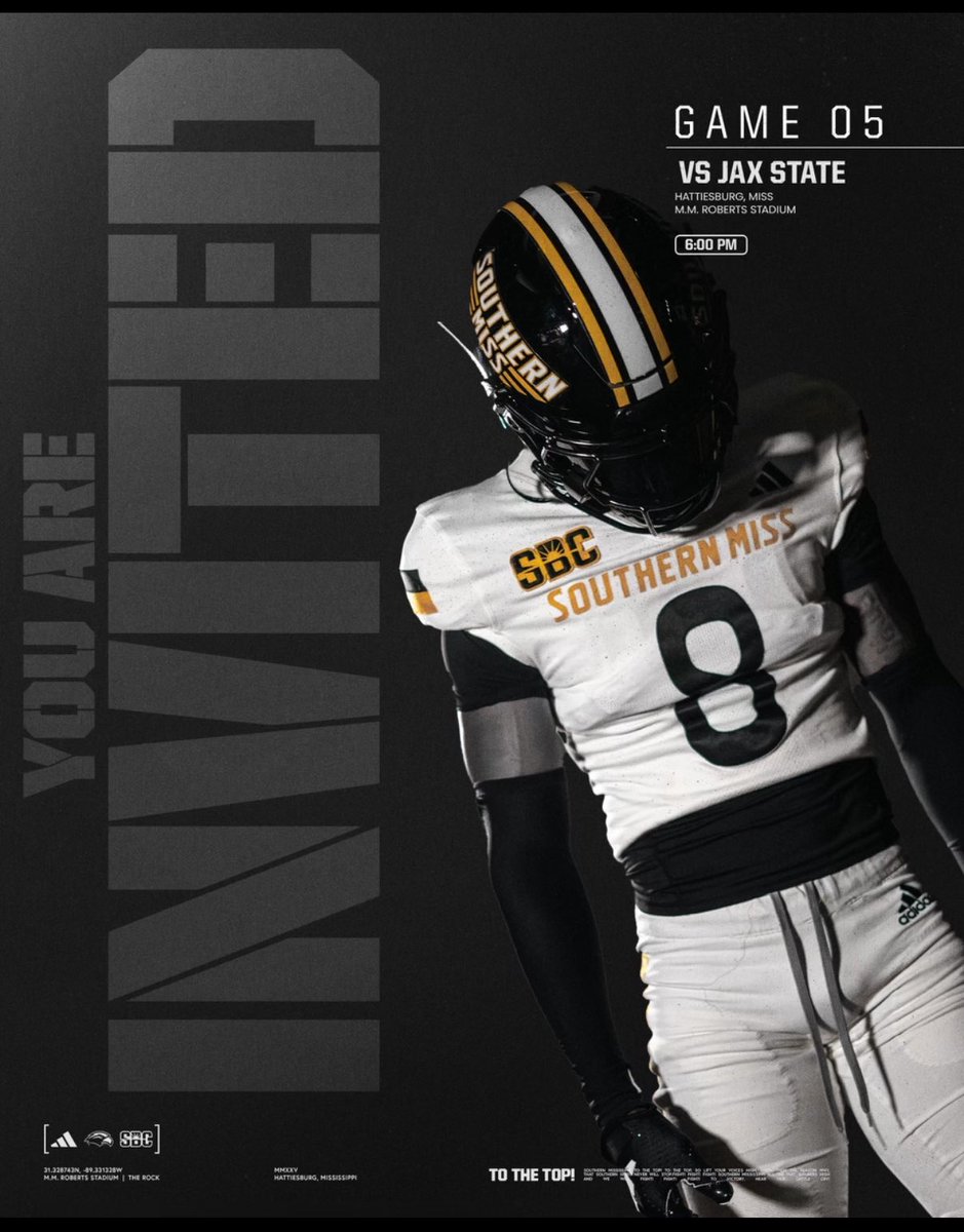 JamalScott2026's tweet photo. I will be attending southern miss this weekend @TerryMinor_ @ShedrickMckenz2 @WFHS_FB @SouthernMissFB https://t.co/8eWuDPMYTM