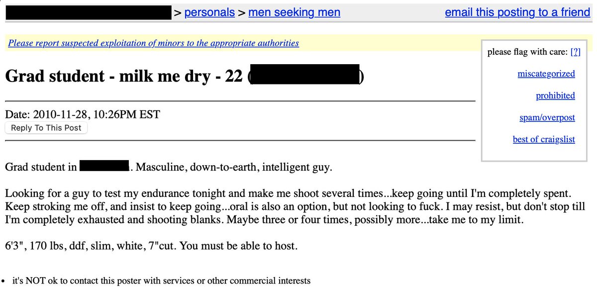 NSFW: 18+ Throwback edging ad AD007: 22yo grad stud gets you to stroke him off, pushes for 3-4 loads ‘til he’s milked dry! Can you take him to the edge? How many loads will you get? #Edging #GayHandjob #GayEdging #CumControl #EdgingKink #Milking #EdgeHim 👨‍🌾🐄