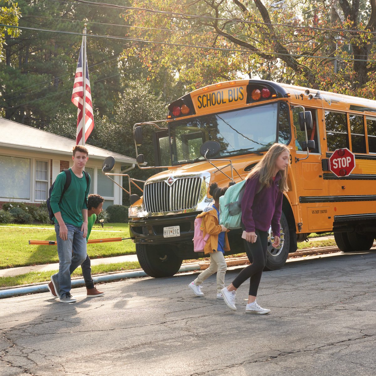Pop quiz! What does it mean when a school bus has its stop arm extended and red lights flashing?

Answer:
1. It means stop at least 20 feet from the bus.
2. Children may be crossing, even if you don’t see them right away.

Always stop. Every time. Let’s keep our kids safe!