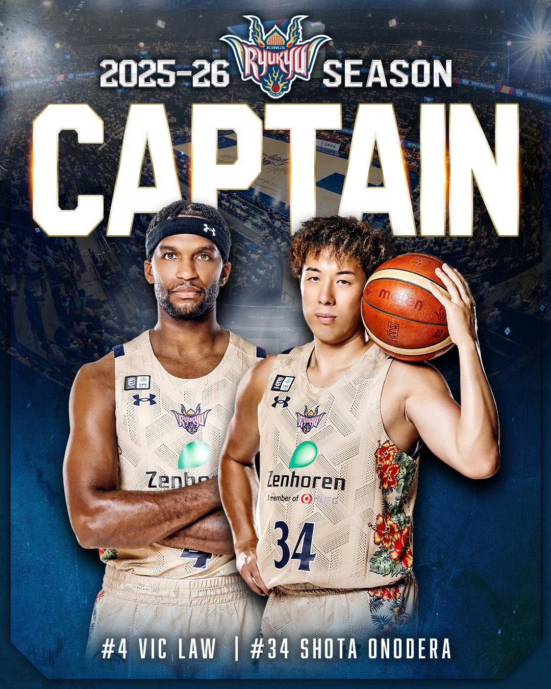 25-26 琉球ゴールデンキングス #4 ヴィック・ロー ユニフォームXLサイズ 25-26 琉球ゴールデンキングス #4 ヴィック・ロー ユニフォーム