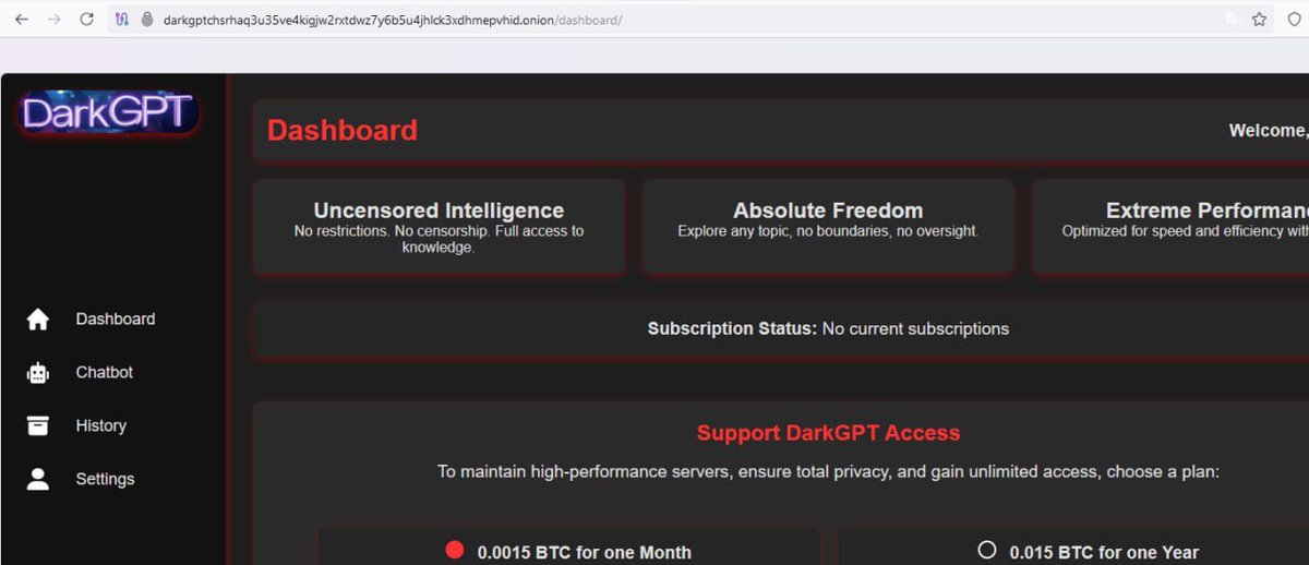 akaclandestine's tweet image. DarkGPT
Link :
…w2rxtdwz7y6b5u4jhlck3xdhmepvhid.onion