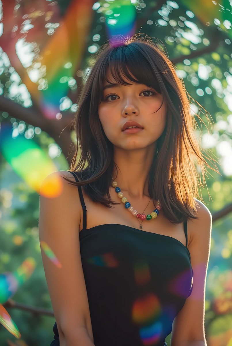 Good Morning🌞Beautiful colorful light girl awaits you