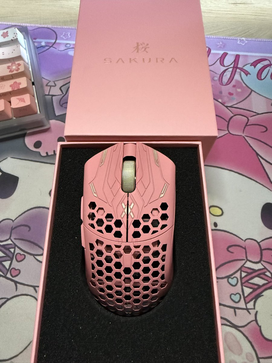 LaerayaFPS's tweet image. You’re actually kidding. Why is it so darn cute 🥹🩷🌸 @finalmouse