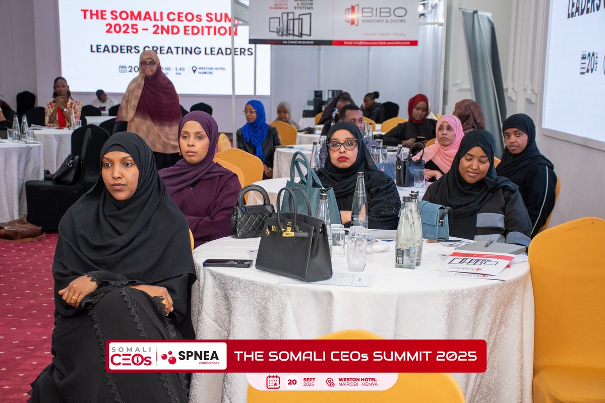 MaamuusEvents's tweet photo. What we built together in Nairobi matters. 200+ Somali founders, CEOs & creators under one roof — theme: Leaders Creating Leaders. Hosted by @MaamuusEvents with our community. 🧵👇
#SomaliCEOsummit https://t.co/kHEF0QNd7f