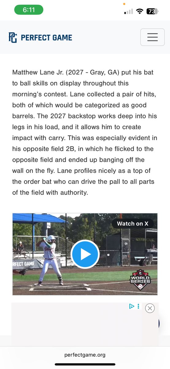 Thank you <a href="/PG_Scouting/">Perfect Game Scout</a> for the write up! Back to work this weekend at lakepoint! <a href="/nateanders0n/">Nate</a> <a href="/jpelkey2/">Jeff Pelkey</a> <a href="/Barkley_21/">Barrett Barkley</a> <a href="/Josh_McDonald14/">Josh McDonald</a> <a href="/CoachMatt_FS/">Matt_LaneSR</a>