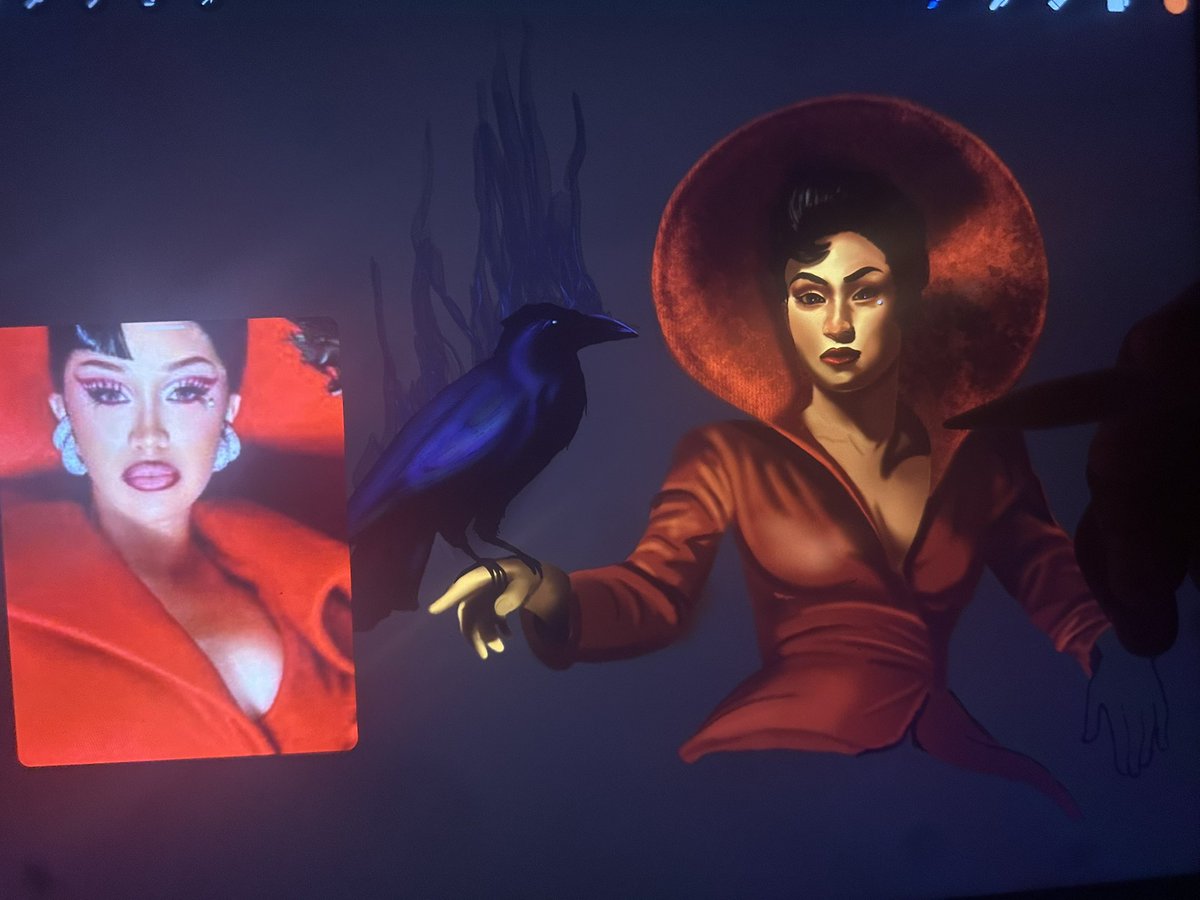 SketchboyQ's tweet photo. @iamcardib Cardi im working on this fan art for you album, what’s the best way I can get you to see it once it’s done https://t.co/gVl5x65t4M