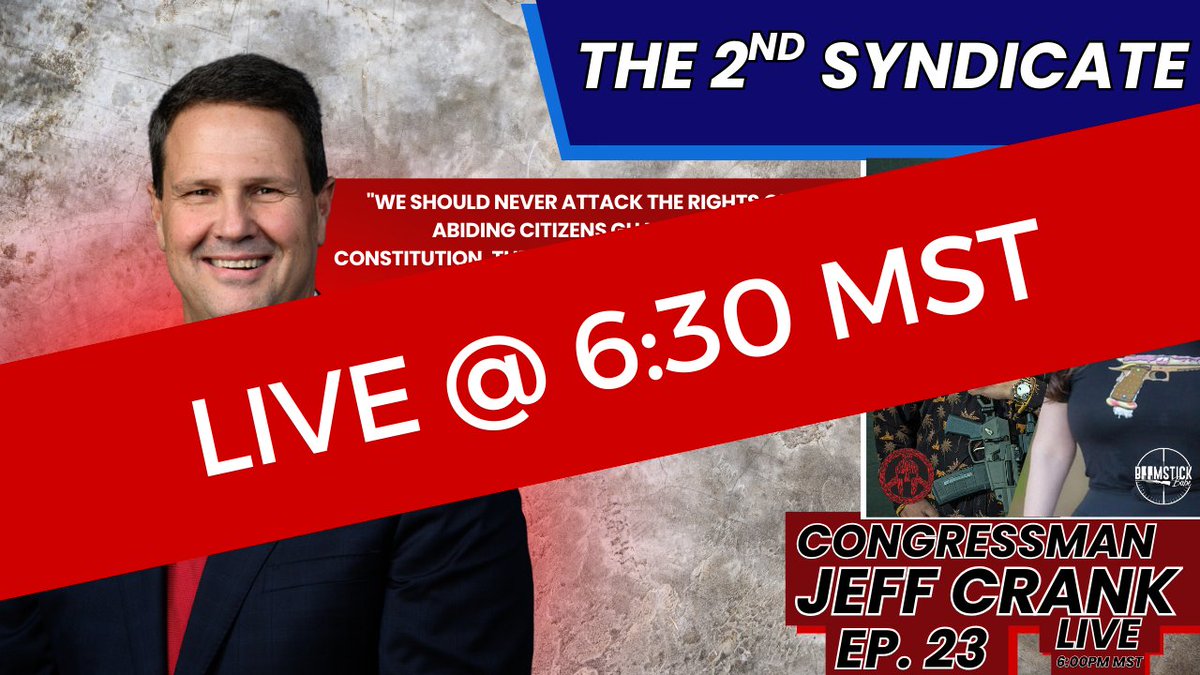 TIME CHANGE! The show will be airing LIVE at 6:30 MST.