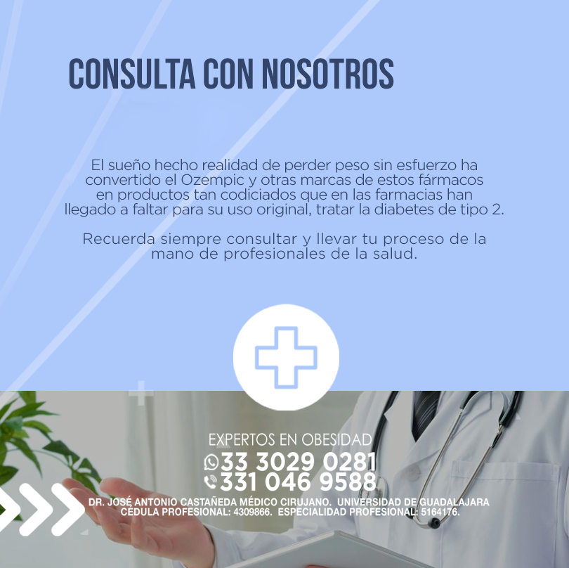 DrJoseCastaneda's tweet photo. 🚨Ozempic no es un suplemento de moda: es un fármaco con posibles efectos secundarios serios.

😉Antes de considerar su uso, consulta con un especialista, tu salud no es un experimento.
📲 333 029 0281
📞331 046 9588

#Ozempic #SaludMetabólica #Prevención #Bariatría #Obesidad https://t.co/Tk6XhLQ0Hl