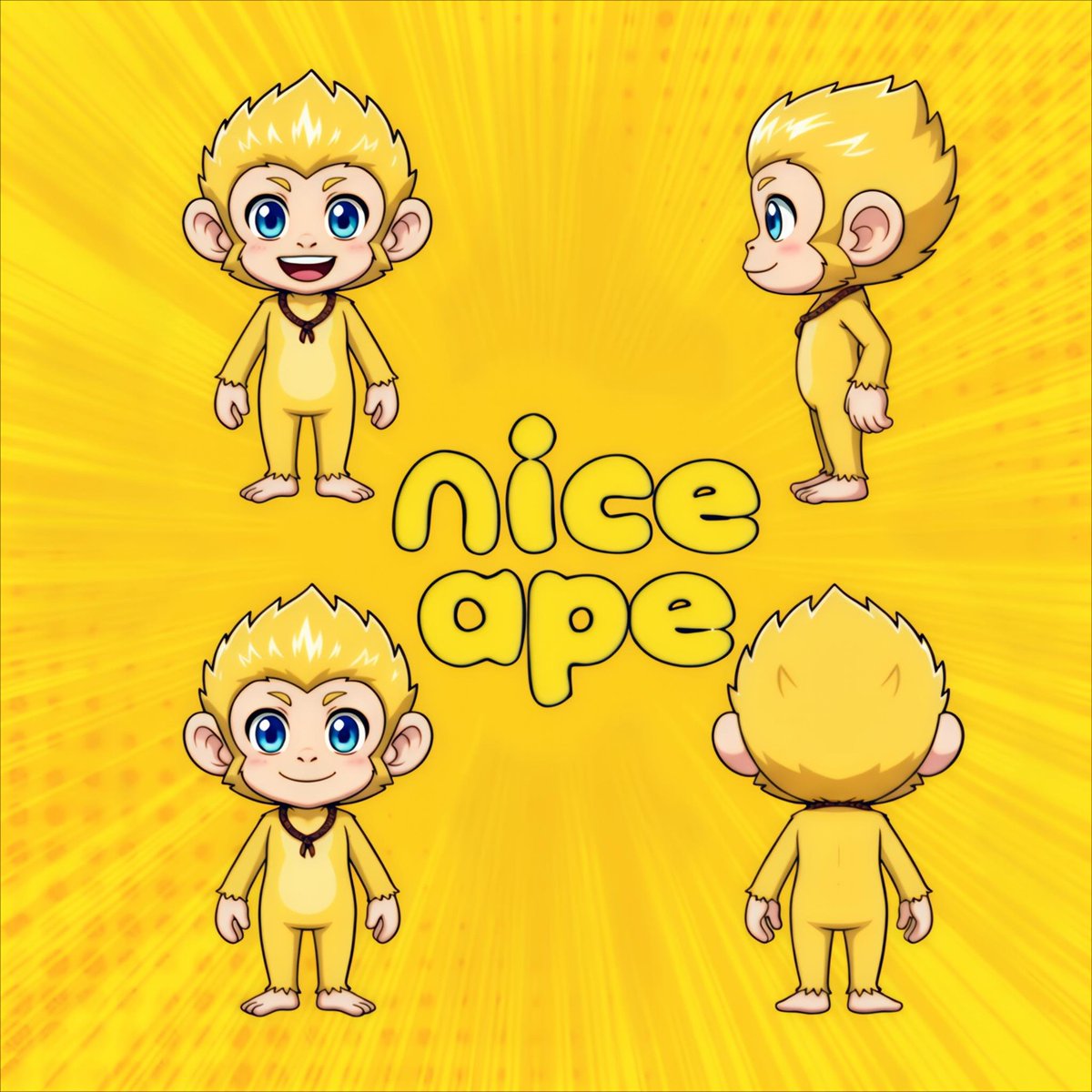 ChandKrypto's tweet photo. Here comes the yellow ape ready to spread good vibes! ๐๐
Hope you like my design for mascot ๐
@niceapeapp #NiceApe #DesignContest https://t.co/SevOx9mel2