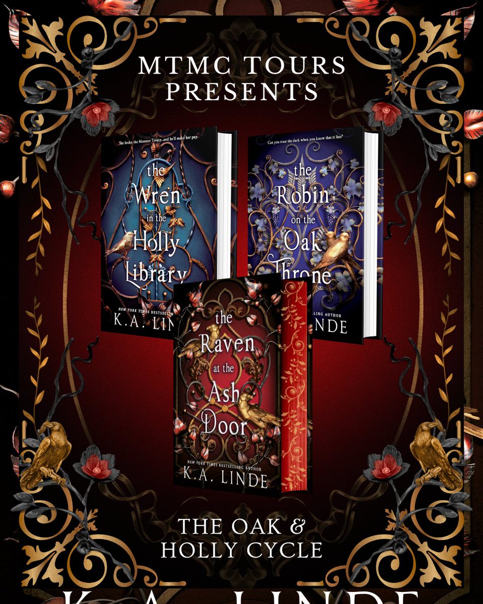 MTMC Tours ✨📚 (@mtmctours) on Twitter photo We’re thrilled to reveal the gorgeous cover of THE RAVEN AT THE ASH DOOR by K.A. Linde!🐦⬛❤️ The next-in-series to The Wren in the Holly Library, The Raven at the Ash Door is A Darker Shade of Magic meets Six of Crows.
Out June 16, 2026 from <a href="/redtowerbooks/">Red Tower Books</a>!
amazon.com/Raven-Ash-Door… We’re thrilled to reveal the gorgeous cover of THE RAVEN AT THE ASH DOOR by K.A. Linde!🐦⬛❤️ The next-in-series to The Wren in the Holly Library, The Raven at the Ash Door is A Darker Shade of Magic meets Six of Crows.
Out June 16, 2026 from <a href="/redtowerbooks/">Red Tower Books</a>!
amazon.com/Raven-Ash-Door…