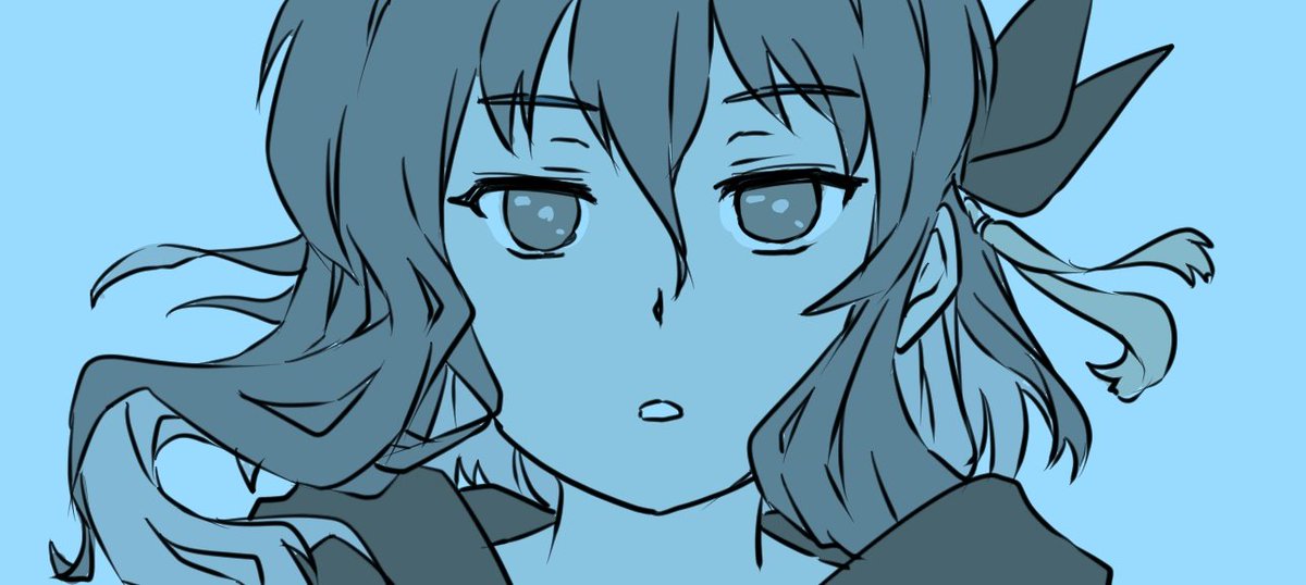 如月(艦これ) 「シエルん新曲めでたくて ホントにお祝い絵一つくらい描きたいけど 残念な事に今シエ」|OGA-SAN🔭🎸🎨観測結束絵描き垢のイラスト