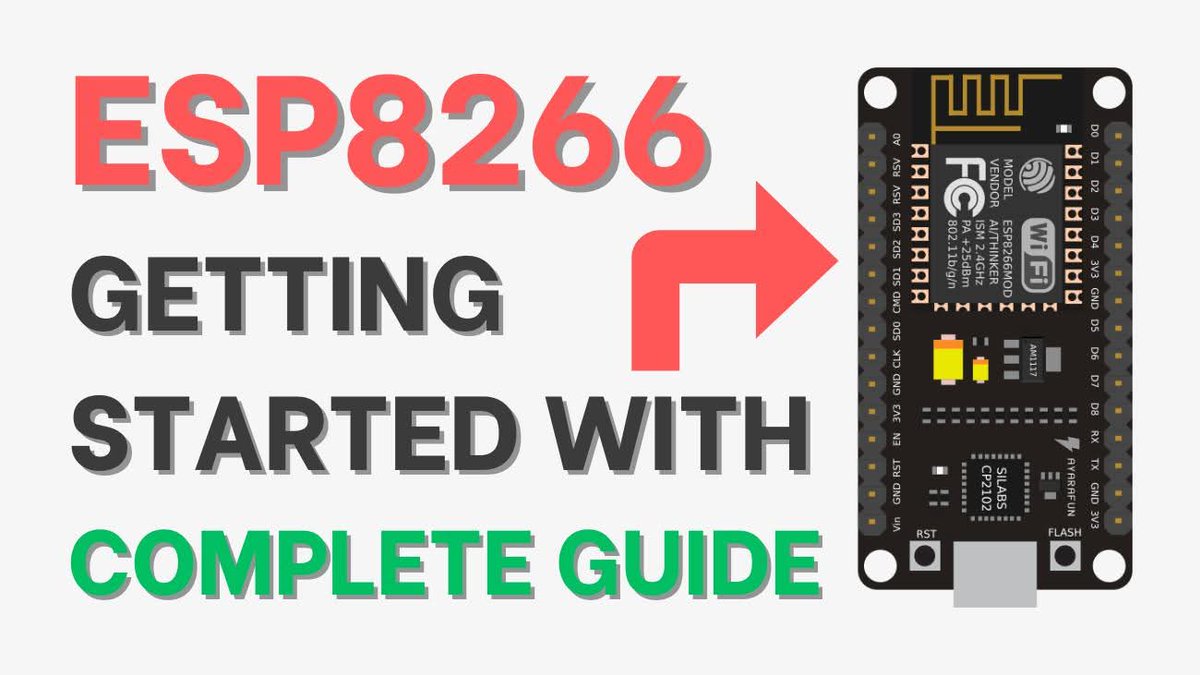 ebokify's tweet image. Getting Started with ESP8266 NodeMCU Board | Complete Guide 
ebokify.com/getting-starte…

📕 ESP8266 eBooks:
ebokify.com/esp8266

#ESP8266 #NodeMCU #ebokify