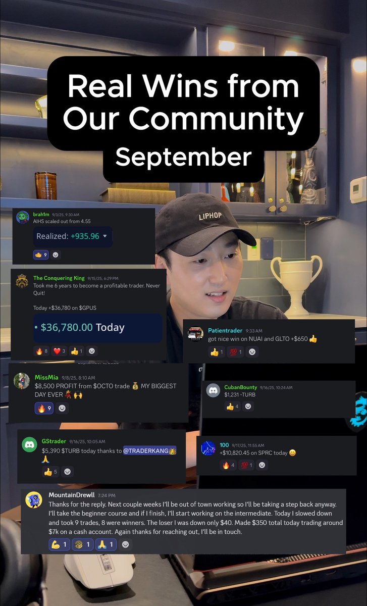 realtraderkang's tweet photo. Community Wins ππ°π #septembertrading
Join us: https://t.co/CoBLZcOS1b https://t.co/lrIzQtO6Sz