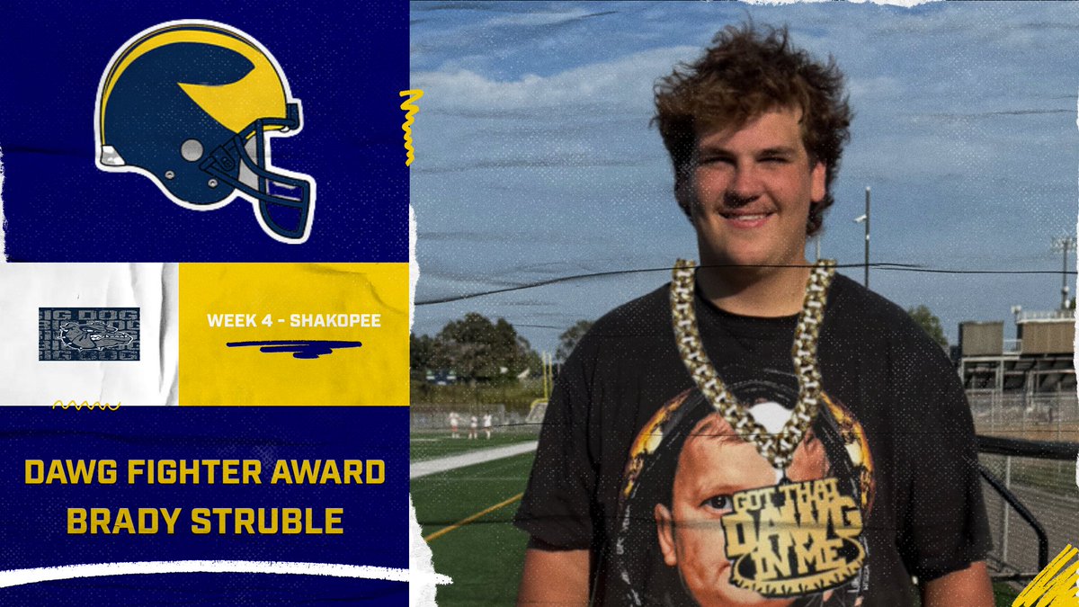 Congrats Brady on earning the Dawg Fighter Award for the second week straight!