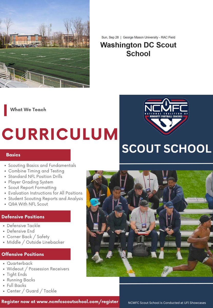 NCMFC1's tweet image. What attendees are saying about Scout School:
“An incredible opportunity to learn, gain exposure & put knowledge into action.” ~ Melissa Strother
Register: ncmfcscoutschool.com/event-details/…
(Get $30 off with the promo code in the member portal's Scouting group.)