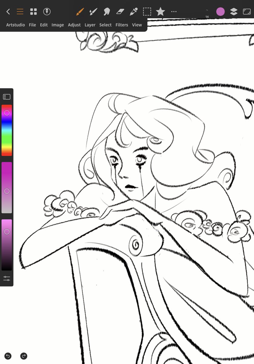 new art’s taking a while, I’m trying to learn a new app ✍️