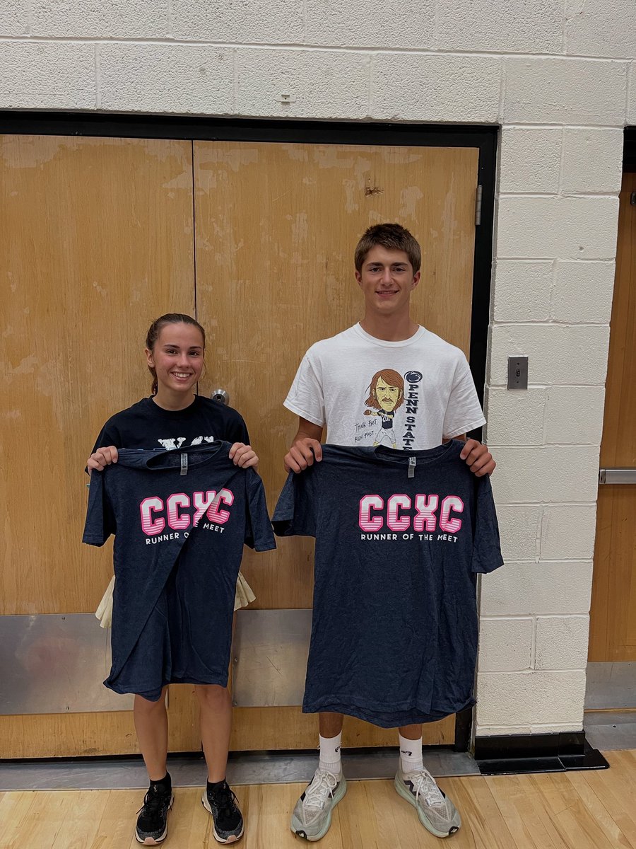 Introducing your CCXC Runners of the Meet for the McCaskey/Penn Manor meet - Vivian Doster and Hayden Snavely! Snavely broke 17 minutes &amp; earned a spot of “The List.” Earned…Not Given 💪
