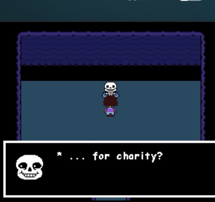 I can’t tell whether this is supposed to be non-canon or just Frisk fucking lying to get Sans to swing