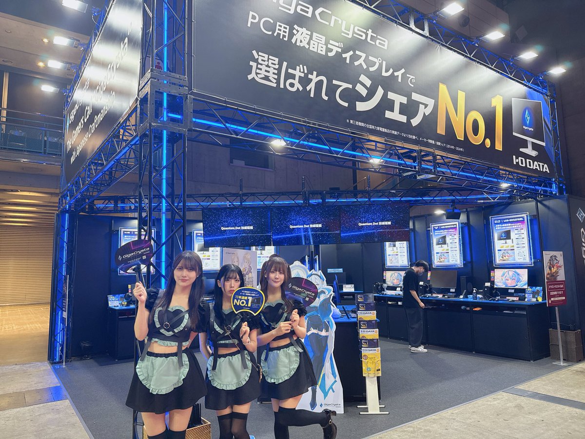 ☆ゼロイチゲーム部
羽瀬レイナ
甘利ねむ
☆Z1gamming
久我るり

GigaCrystaブースにいます🙆‍♂️