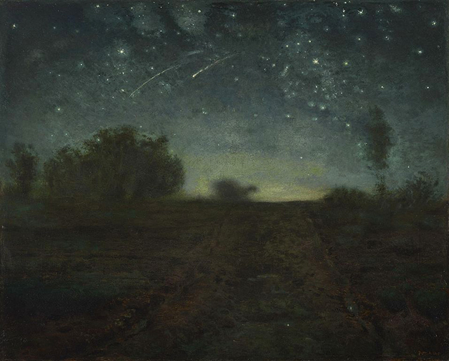 ジャン＝フランソワ・ミレー『星の夜』1850年-1865年頃   イエール大学美術館