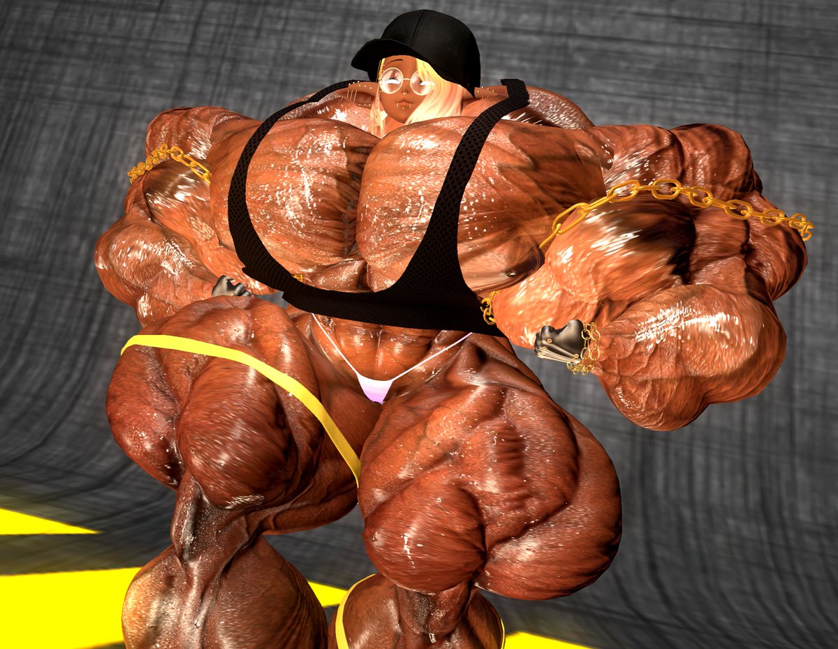 While i try to get better in health, the mega elfy is back!
Showing off all that pumped beef in her sporty style~ ;3