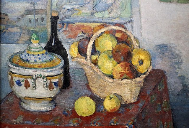 ポール・セザンヌ、【籠のある静物】、希少な画集画より Amazon.co.jp: Paul Cézanneポール・セザンヌ《果物籠のある静物