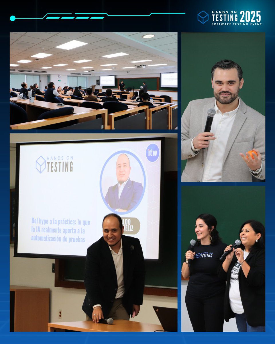 handsontesting's tweet image. 👏 Más que una conferencia, fue un reencuentro.

Compartimos algunos de los mejores momentos donde revivimos la energía, las conexiones y el aprendizaje en vivo de la 8va edición de #HandsOnTesting, un espacio donde la comunidad de testing y QA se reúne anualmente para crecer 🚀