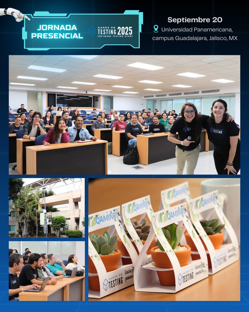handsontesting's tweet image. 👏 Más que una conferencia, fue un reencuentro.

Compartimos algunos de los mejores momentos donde revivimos la energía, las conexiones y el aprendizaje en vivo de la 8va edición de #HandsOnTesting, un espacio donde la comunidad de testing y QA se reúne anualmente para crecer 🚀