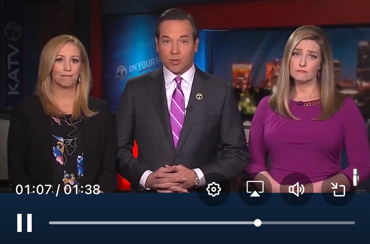 thetrueshelby's tweet photo. @enthusmiasma @JonesForAR Do you know who this is from KATV? The one with the fake face on the right? https://t.co/nSzAoprjX9