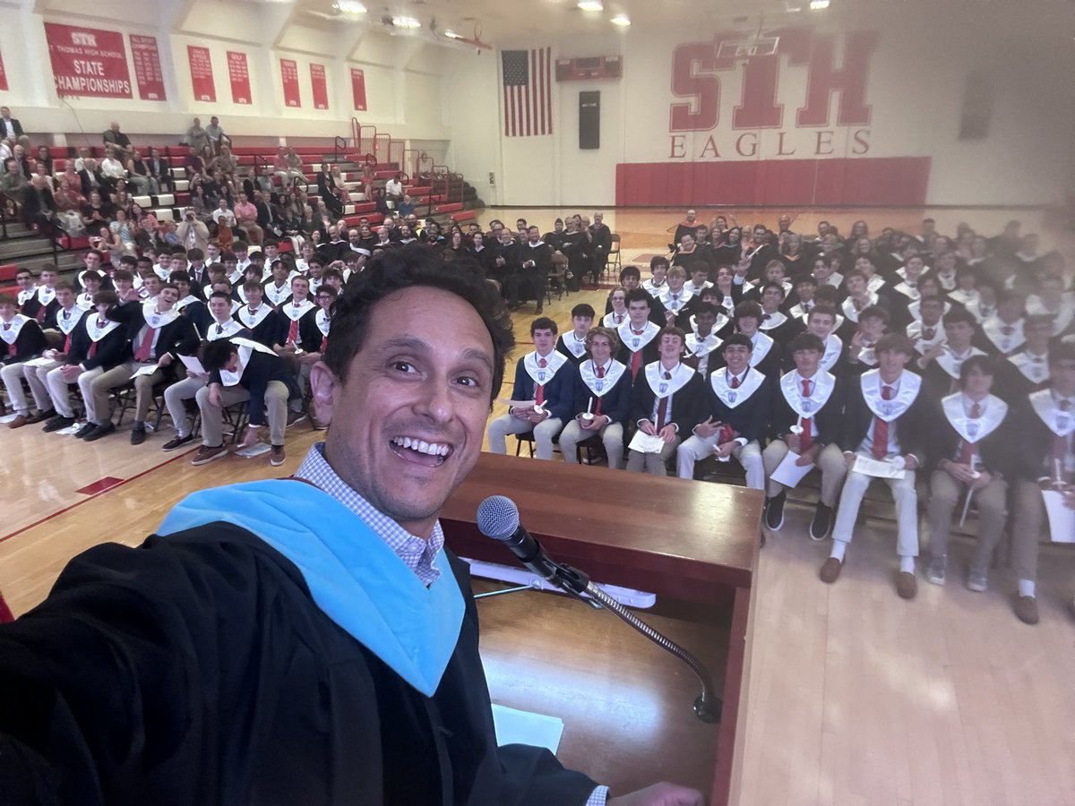 Academic excellence selfie in honor of the <a href="/STHCatholic/">St. Thomas High School</a> chapter of the National Honor Society.